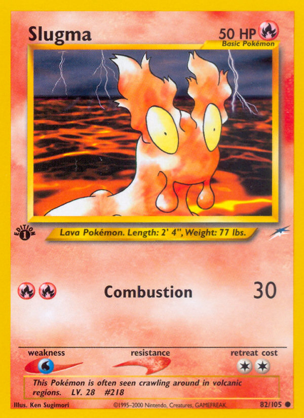 Slugma 082  - 1st Edition Neo Destiny - Common