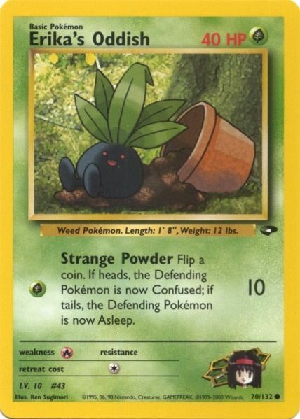 Erika's Oddish 070  - Unlimited Gym Challenge - Common