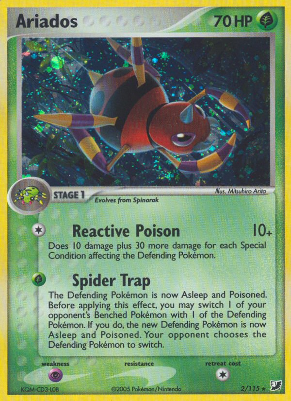 Ariados  - Holofoil Unseen Forces - Holo Rare