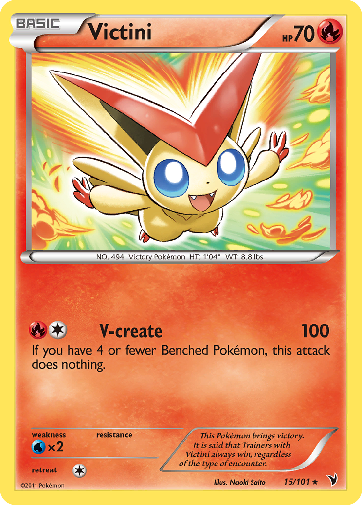 Victini (15)  - Holofoil Noble Victories - Holo Rare
