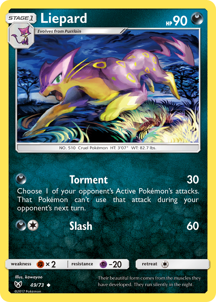 Liepard 049  Shining Legends - Uncommon