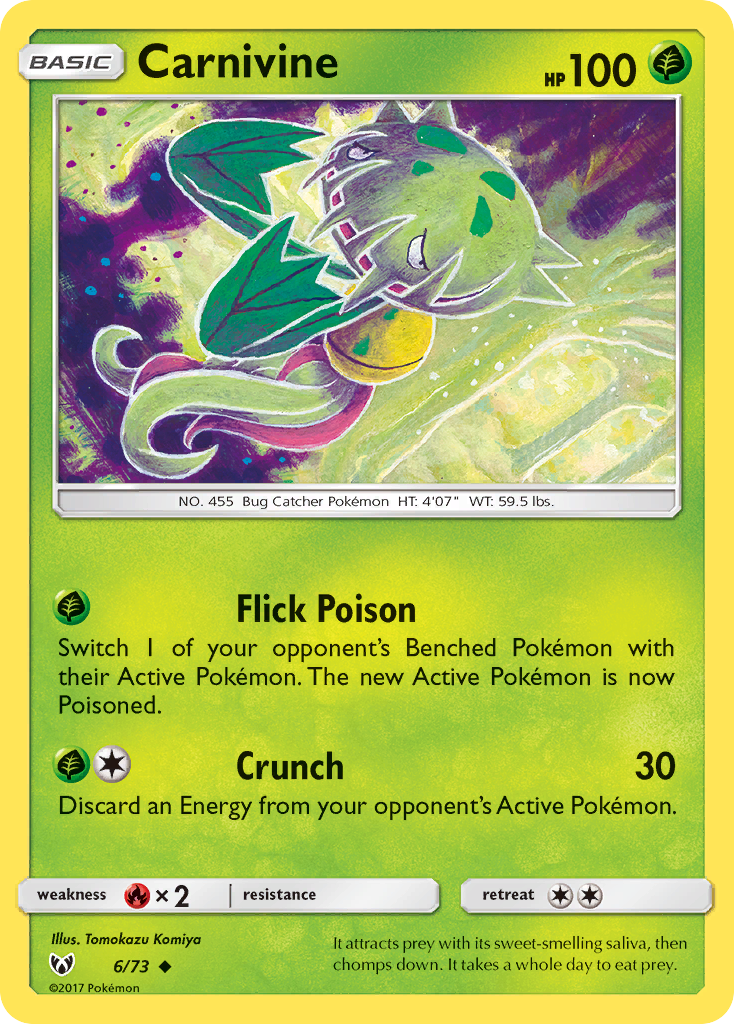 Carnivine 006  Shining Legends - Uncommon