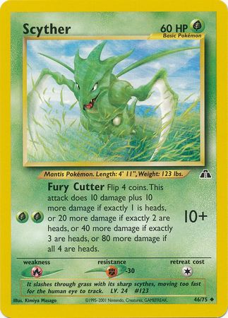 Scyther 046  - Unlimited Neo Discovery - Uncommon