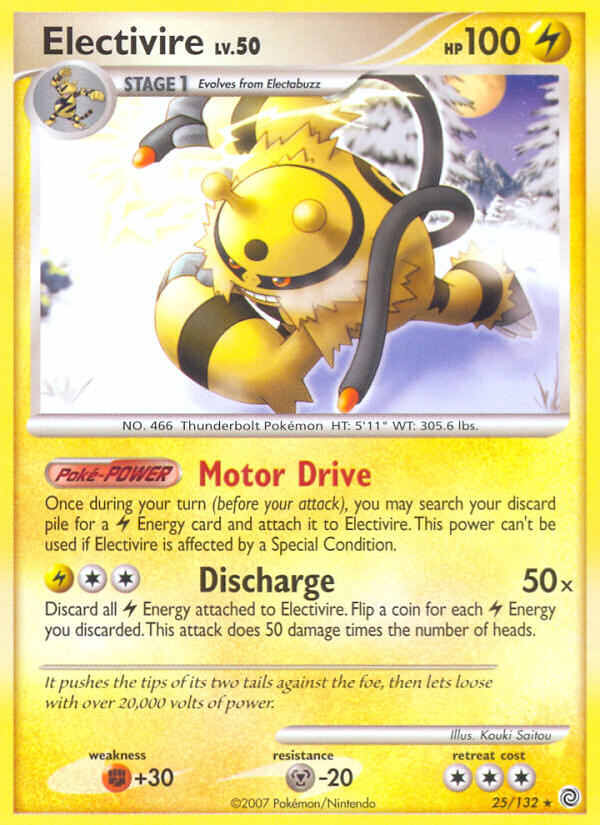 Electivire - 25/132 (DP Secret Wonders)/132  - Holofoil Deck Exclusives - Holo Rare