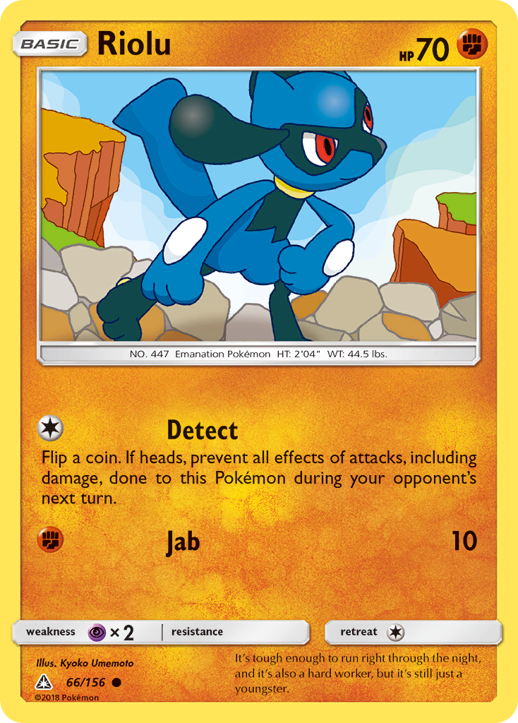 Riolu 066  SM  Ultra Prism - Common