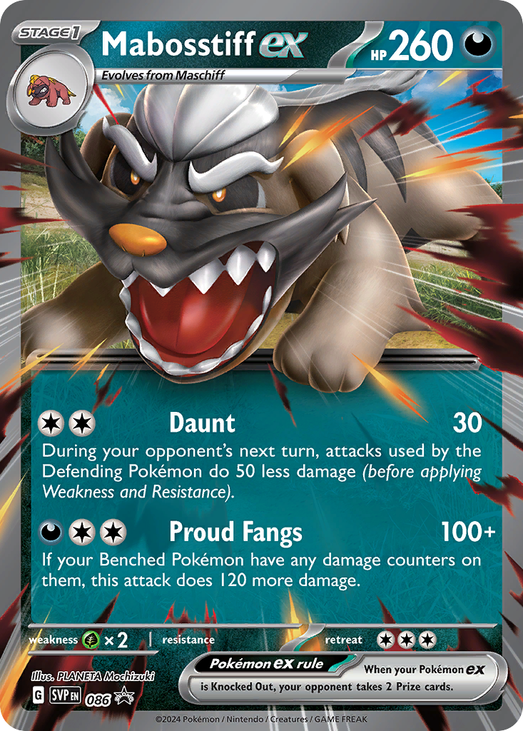 Mabosstiff ex - Jumbo Card 086  - Holofoil Jumbo Cards - Promo