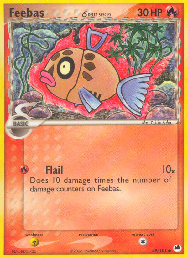 Feebas (Delta Species) 049  Dragon Frontiers - Common