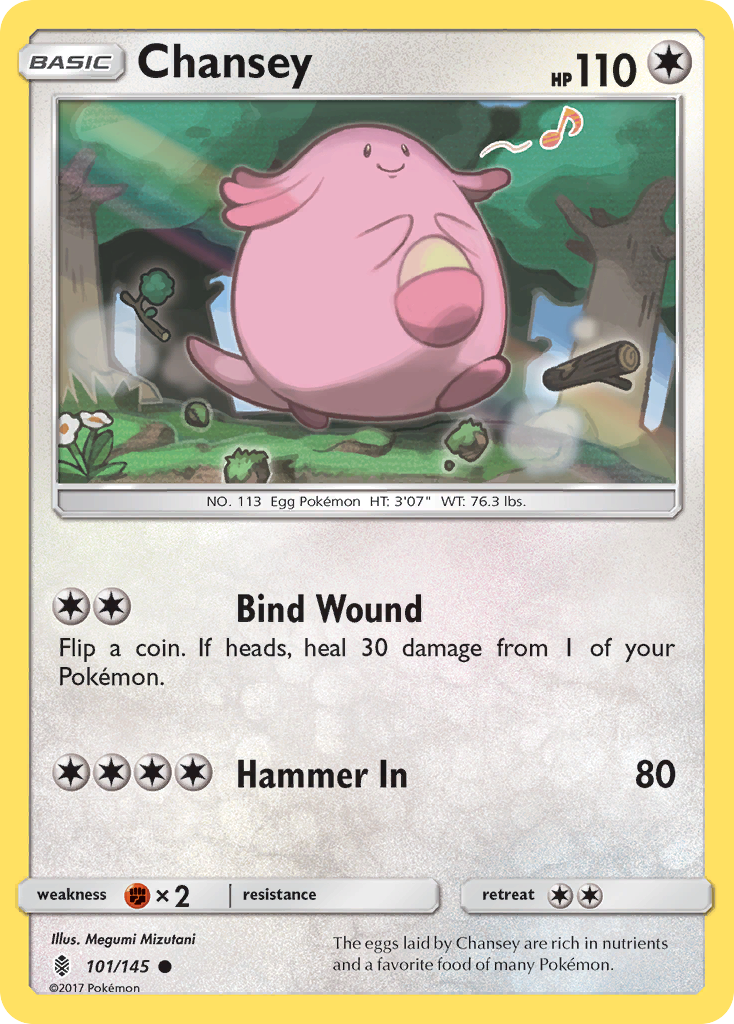Chansey 101  SM  Guardians Rising - Common
