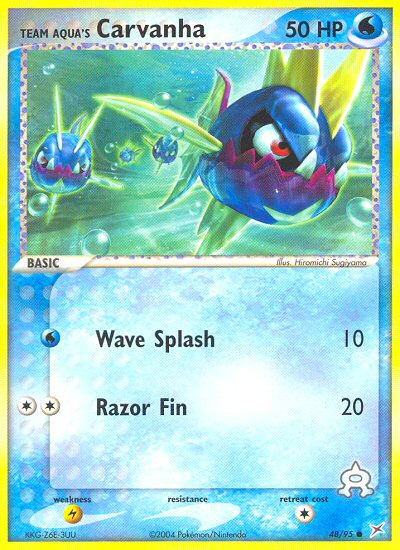 Team Aqua's Carvanha 048/95  Team Magma vs Team Aqua - Common