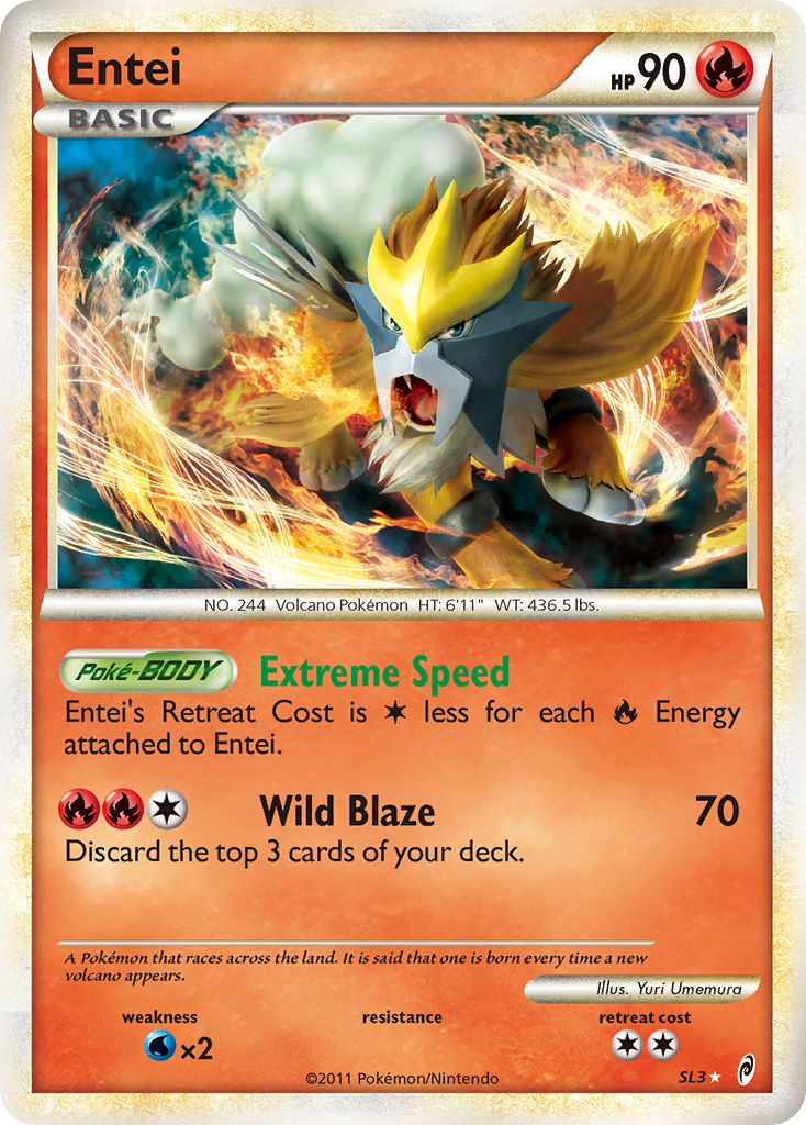 Entei (Shiny)  - Holofoil Call of Legends - Shiny Holo Rare