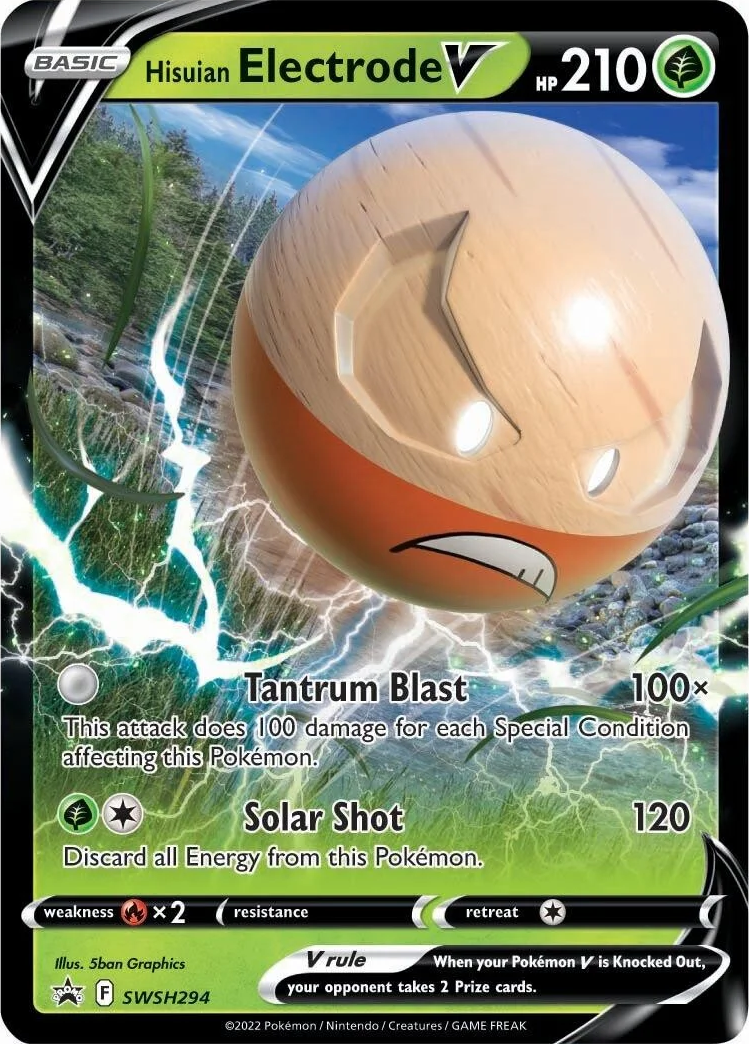 Hisuian Electrode V SWSH294  - Holofoil SWSH Sword & Shield Promo Cards - Promo
