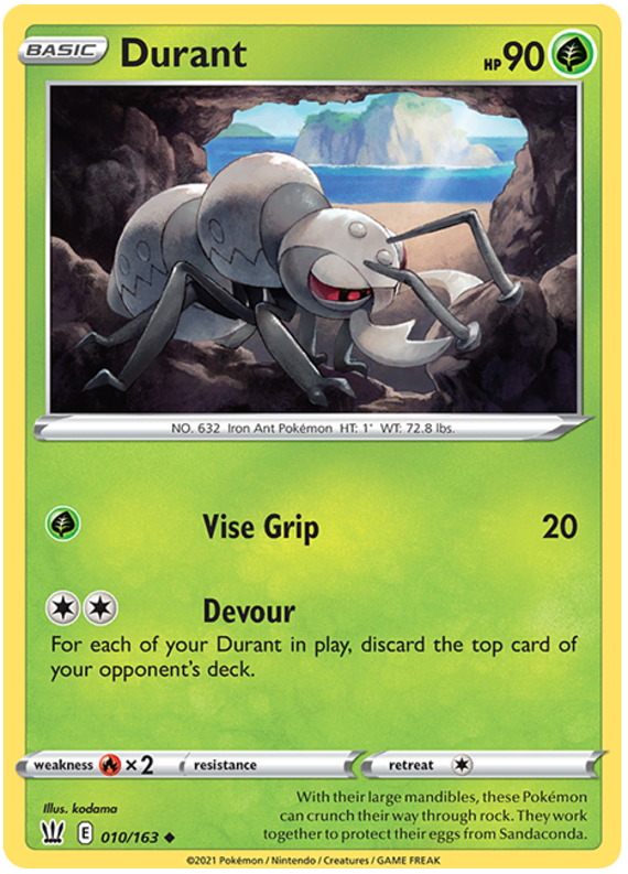Durant 010  SWSH05 Battle Styles - Uncommon