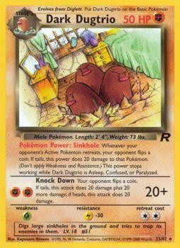 Dark Dugtrio (23) 023  - Unlimited Team Rocket - Rare
