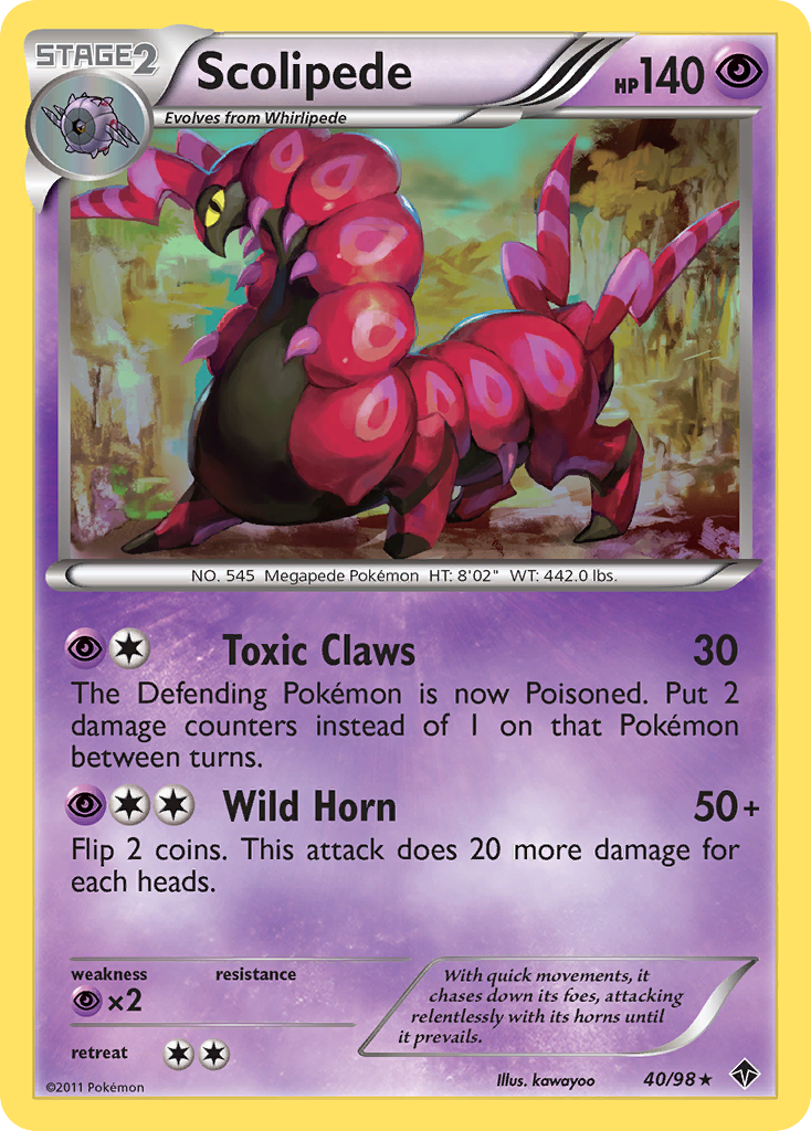 Scolipede  Emerging Powers - Rare