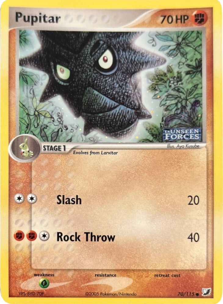 Pupitar  - Reverse Holofoil Unseen Forces - Common