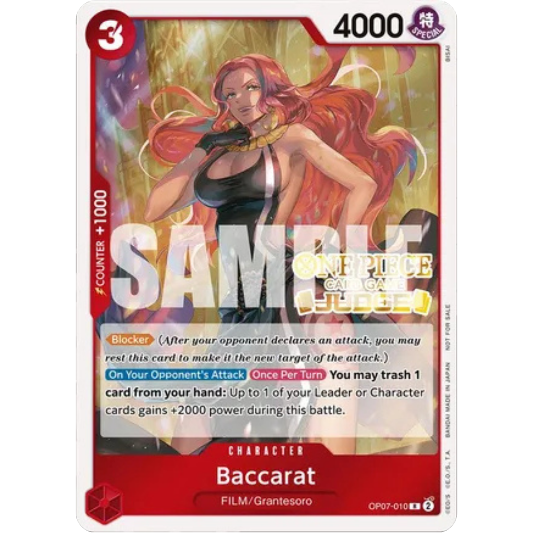 Baccarat (Judge Pack Vol. 4) (OP07-010) - One Piece Promotion Cards Foil