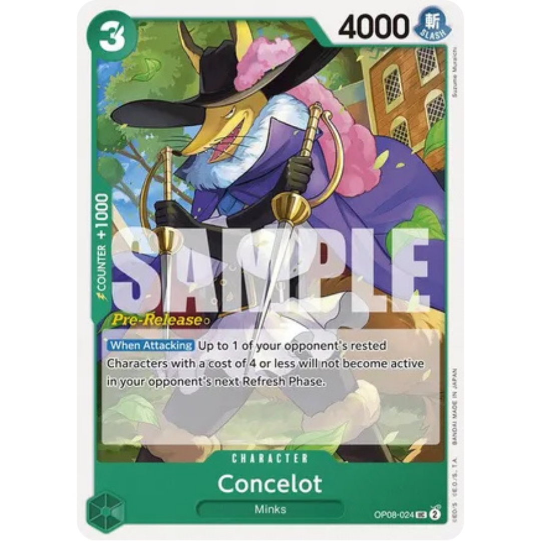 Concelot (OP08-024) - Two Legends Pre-Release Cards