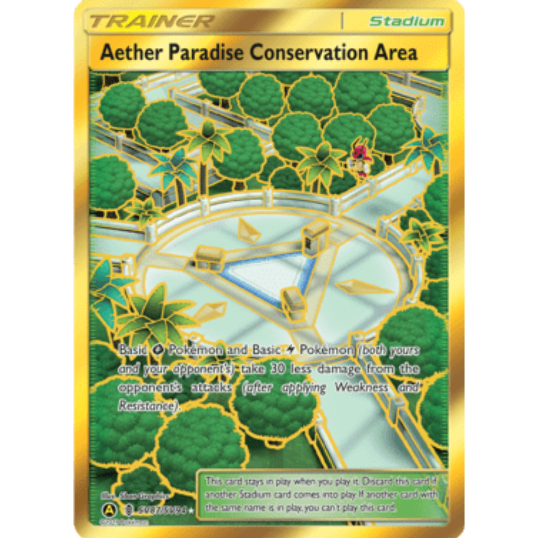 Aether Paradise Conservation Area SV87/SV94  - Holofoil Hidden Fates Shiny Vault - Shiny Holo Rare