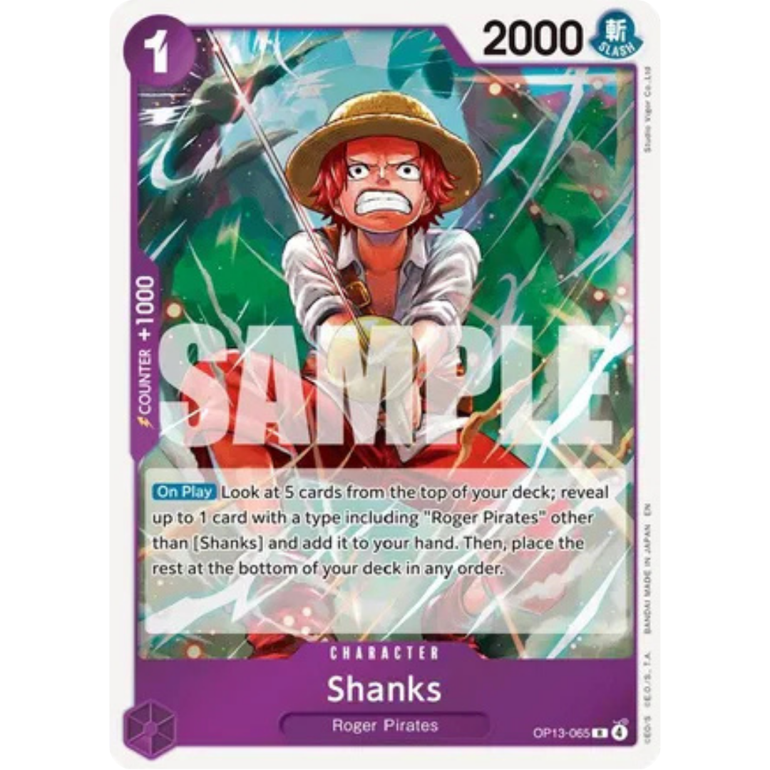 Shanks (065) (OP13-065) - Carrying On His Will Foil