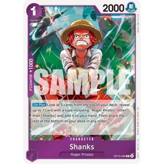 Shanks (065) (OP13-065) - Carrying On His Will Foil
