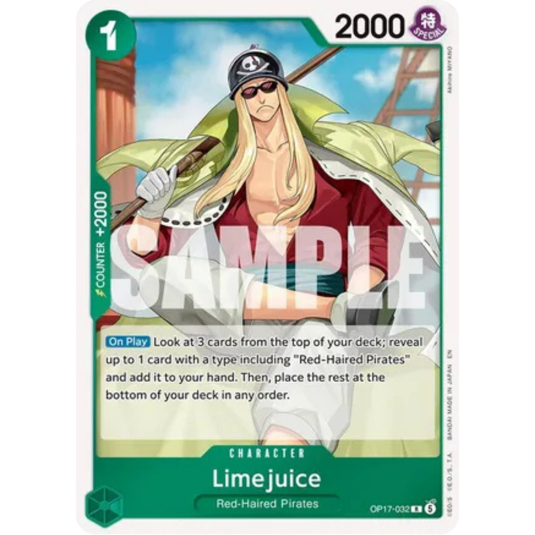 Limejuice (OP17-032) - The World's Strongest Warriors Foil