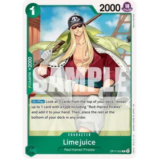Limejuice (OP17-032) - The World's Strongest Warriors Foil