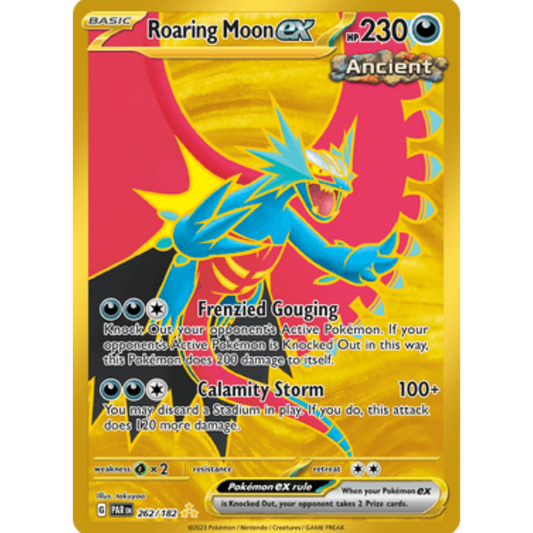 Roaring Moon ex 262/182  - Holofoil SV04 Paradox Rift - Hyper Rare