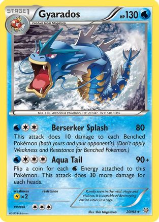 Gyarados (20) 020  XY  Ancient Origins - Rare