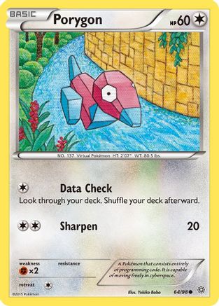 Porygon 064  XY  Ancient Origins - Common