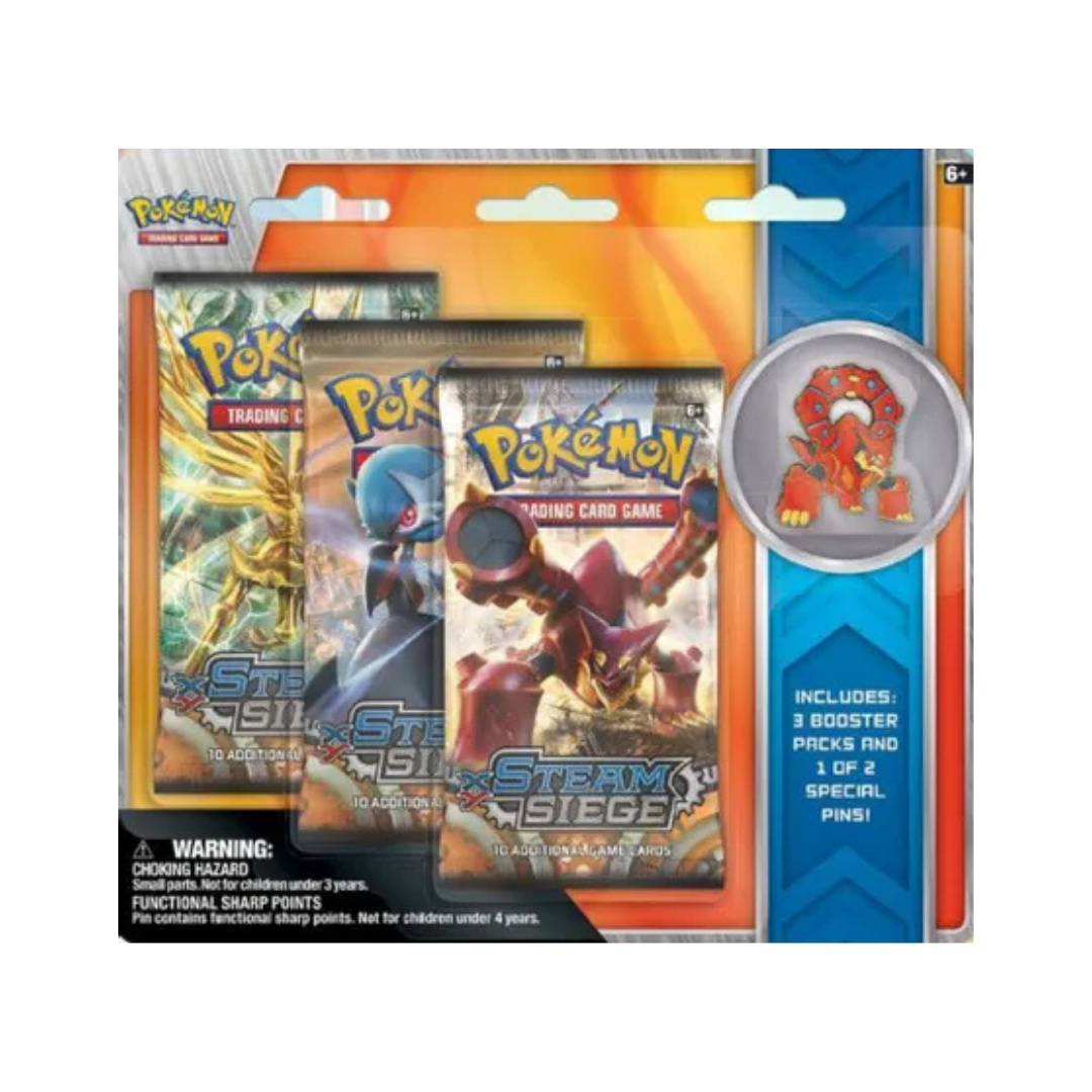Steam Siege Collectible Pin 3 Pack Blister [Volcanion]