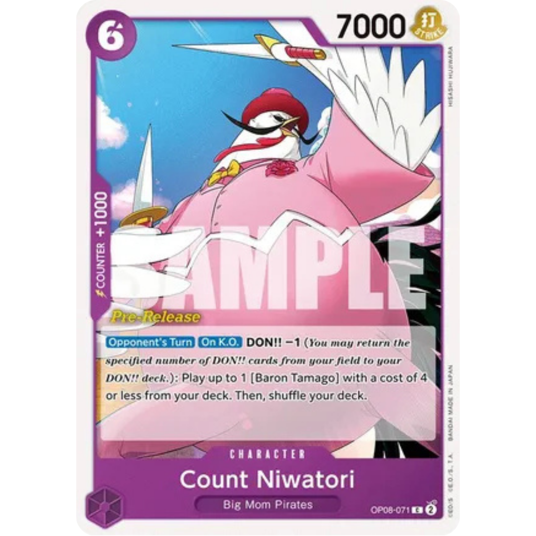 Count Niwatori (OP08-071) - Two Legends Pre-Release Cards