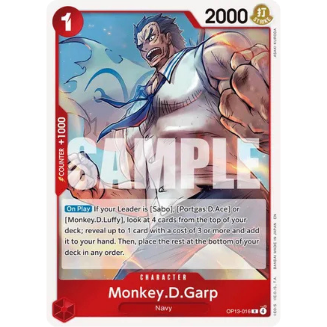 Monkey.D.Garp (OP13-016) - Carrying On His Will Foil