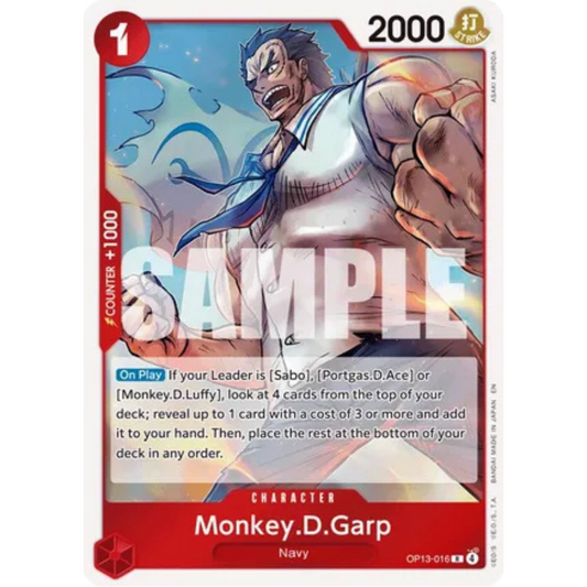 Monkey.D.Garp (OP13-016) - Carrying On His Will Foil