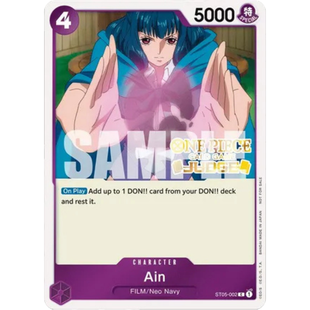 Ain (Judge Pack Vol. 4) (ST05-002) - One Piece Promotion Cards Foil