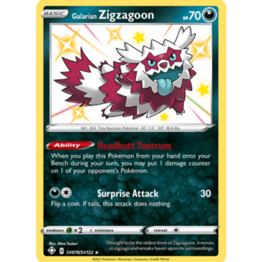 Galarian Zigzagoon (SV078/SV122) [Sword & Shield: Shining Fates]