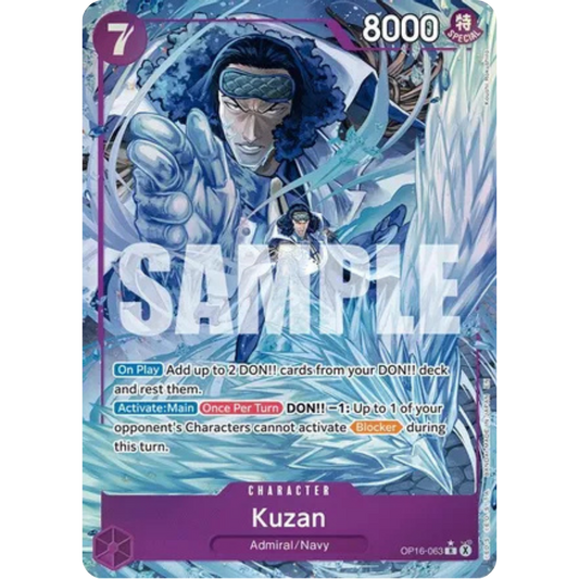 Kuzan (Alternate Art) (OP16-063) - The Time of Battle Foil