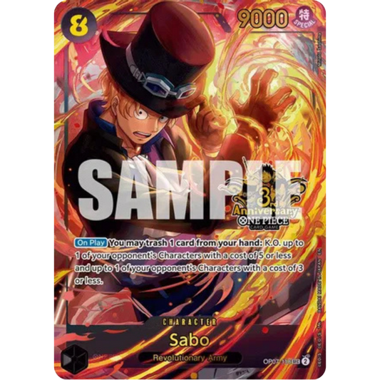 Sabo (Japanese Version 3rd Anniversary Set) (OP07-118) - One Piece Promotion Cards Foil
