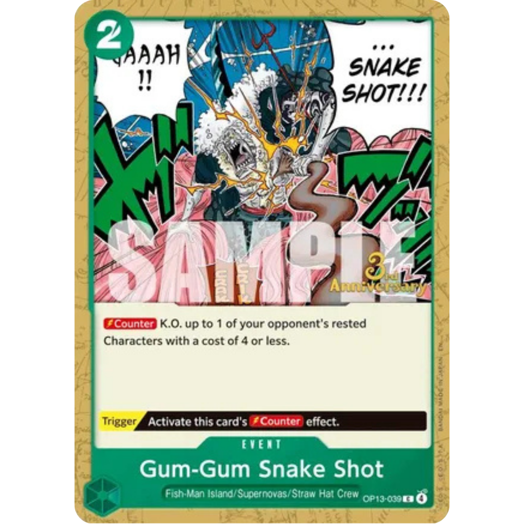 Gum-Gum Snake Shot (OP13-039) - Carrying On His Will: 3rd Anniversary Tournament Cards