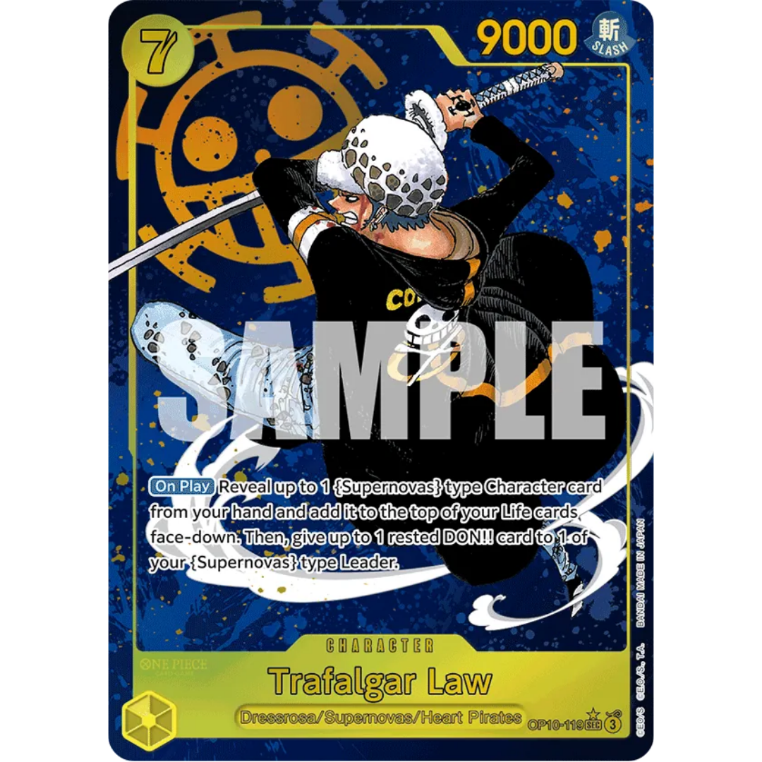 Trafalgar Law (119) (Parallel) (OP10-119) - Royal Blood Foil