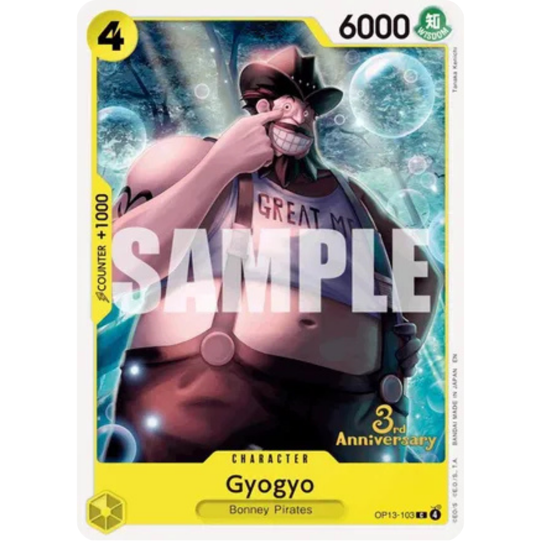 Gyogyo (OP13-103) - Carrying On His Will: 3rd Anniversary Tournament Cards