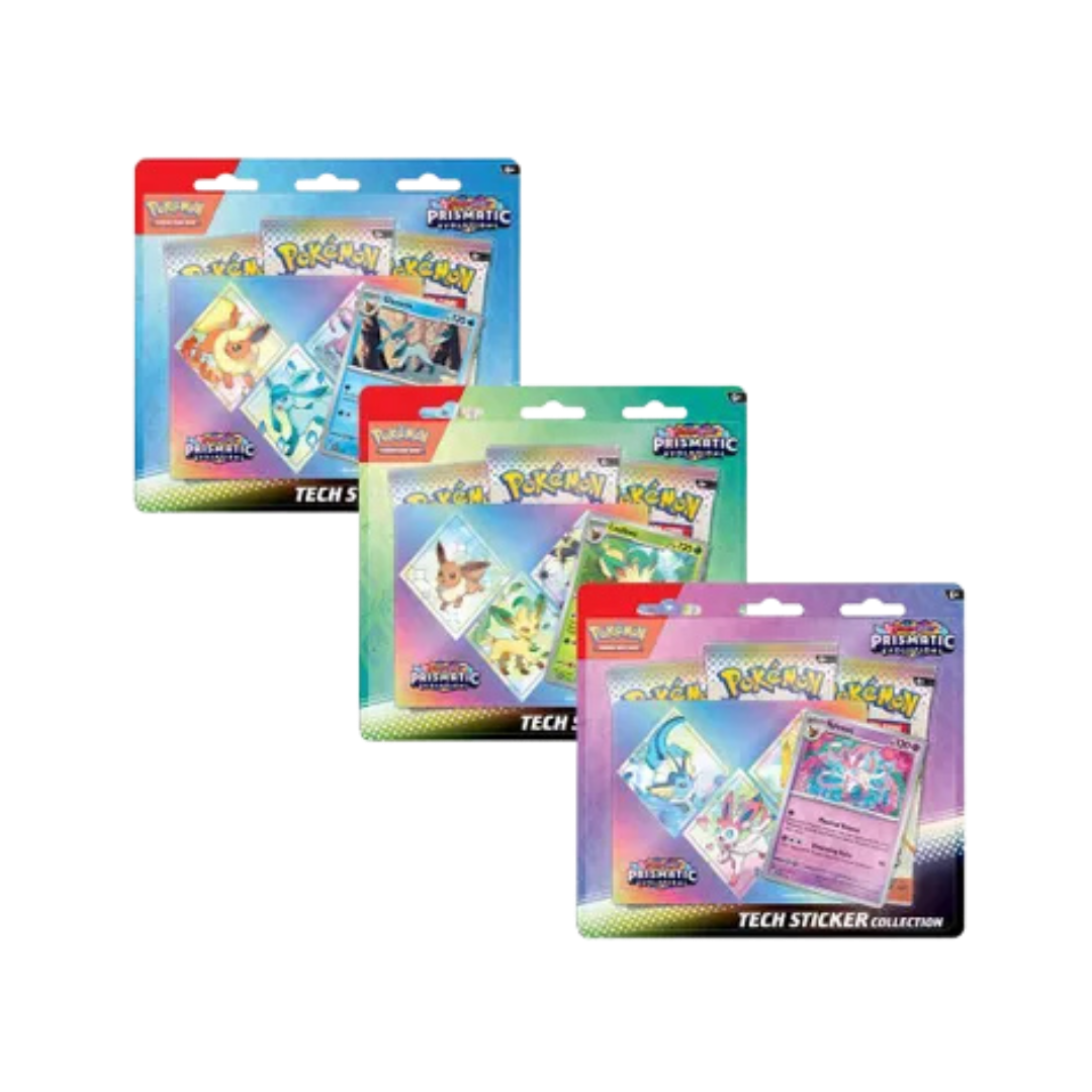 Prismatic Evolutions Tech Sticker Collection [Set of 3]