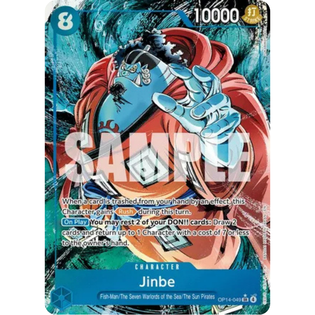 Jinbe - OP14-049 (Alternate Art) (OP14-049) - The Azure Sea's Seven Foil