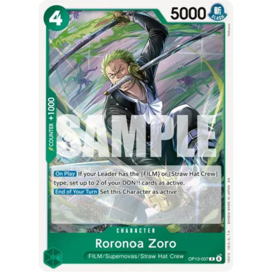 Roronoa Zoro (OP13-037) - Carrying On His Will Foil