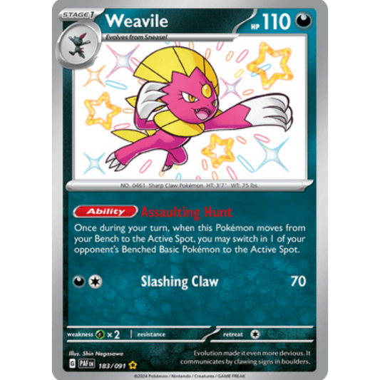 Weavile (183/091) [Scarlet & Violet: Paldean Fates]