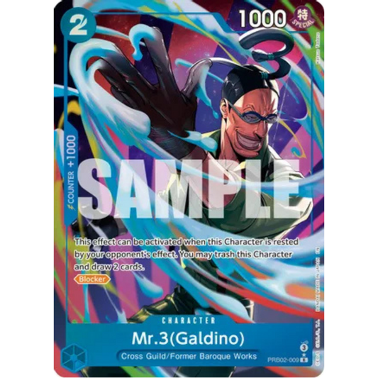 Mr.3(Galdino) (Alternate Art) (PRB02-009) - Premium Booster -The Best- Vol. 2 Foil