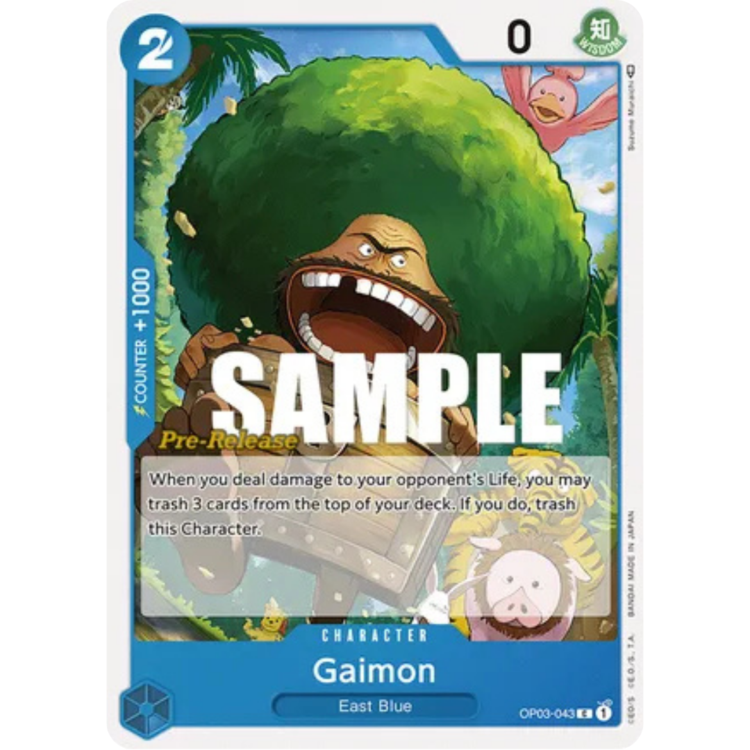 Gaimon (OP03-043) - Pillars of Strength Pre-Release Cards