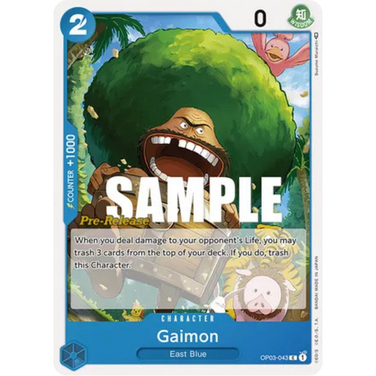 Gaimon (OP03-043) - Pillars of Strength Pre-Release Cards
