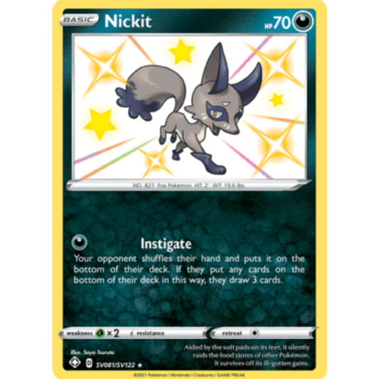 Nickit (SV081/SV122) [Sword & Shield: Shining Fates]