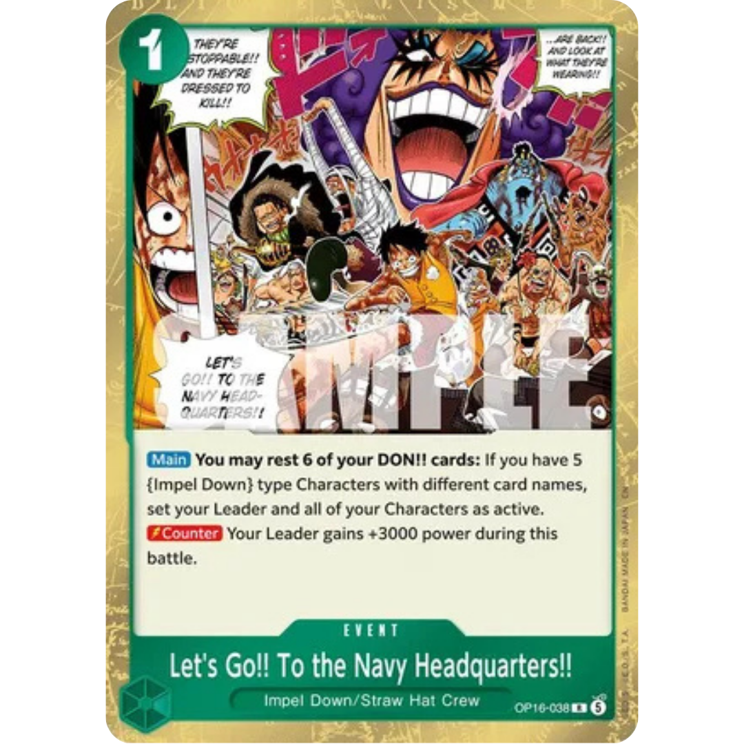 Let's Go!! To the Navy Headquarters.. (OP16-038) - The Time of Battle Foil