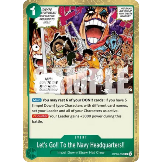 Let's Go!! To the Navy Headquarters.. (OP16-038) - The Time of Battle Foil